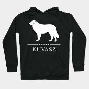 Kuvasz Dog White Silhouette Hoodie